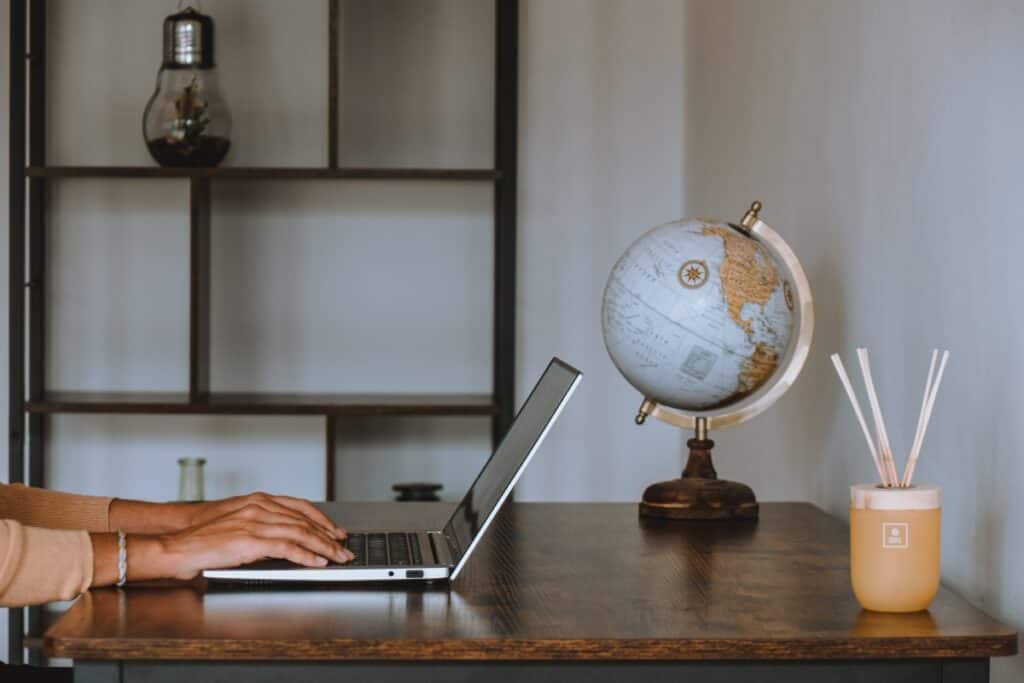 Working on laptop with best vpn for travel