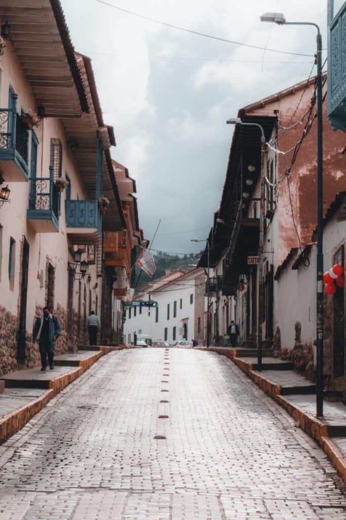 Main street in Cusco