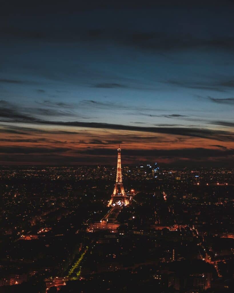 Eiffel Tower at night