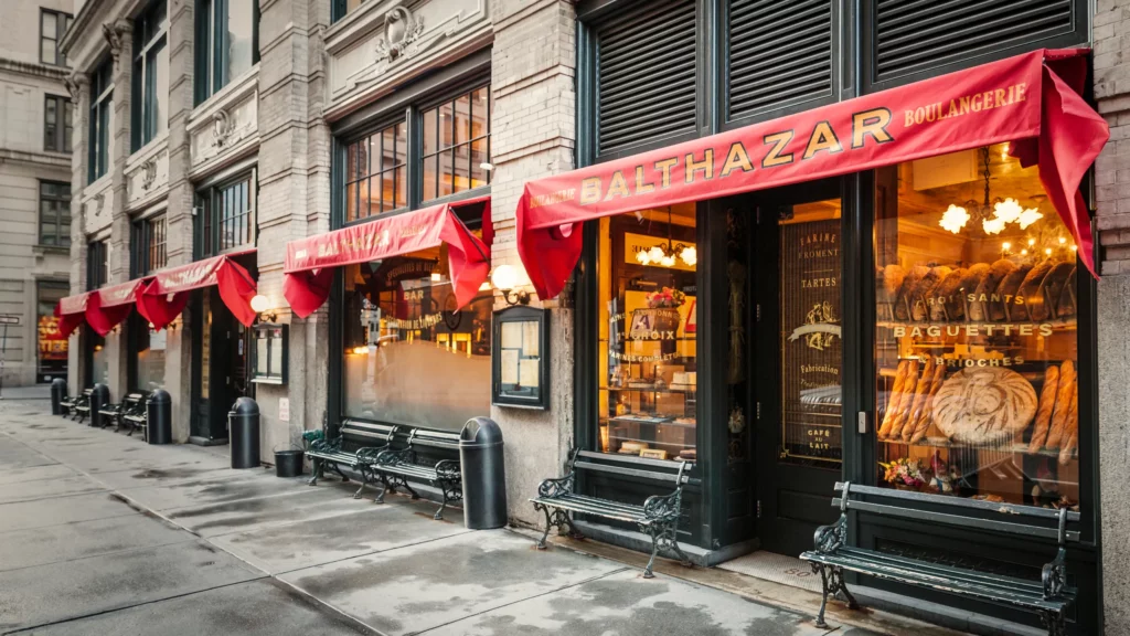 christmas restaurants nyc - balthazar restaurant new york