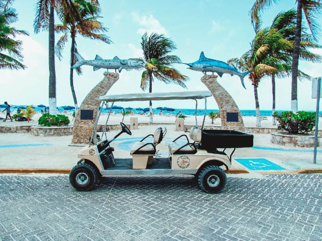 isla mujeres golf cart