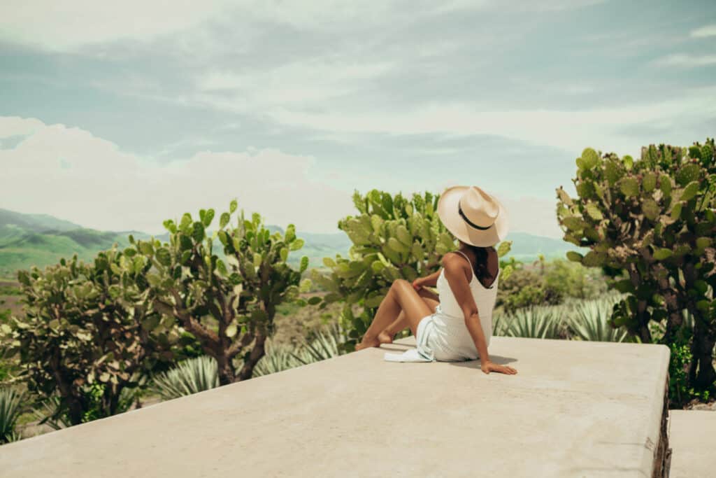 Woman travelling in Mexico