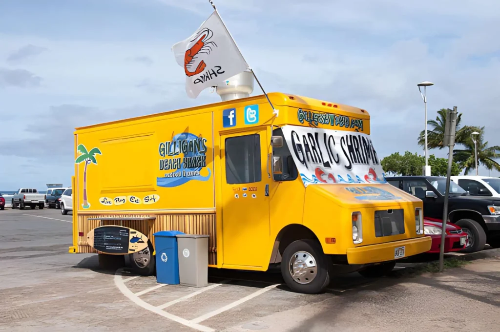 Food trucks on the North Shore of Oahu serving local dishes